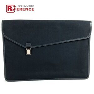 Gucci Logo Bag Pouch Shoulder Document Clutch Black